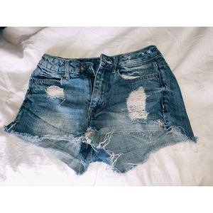 Denim shorts